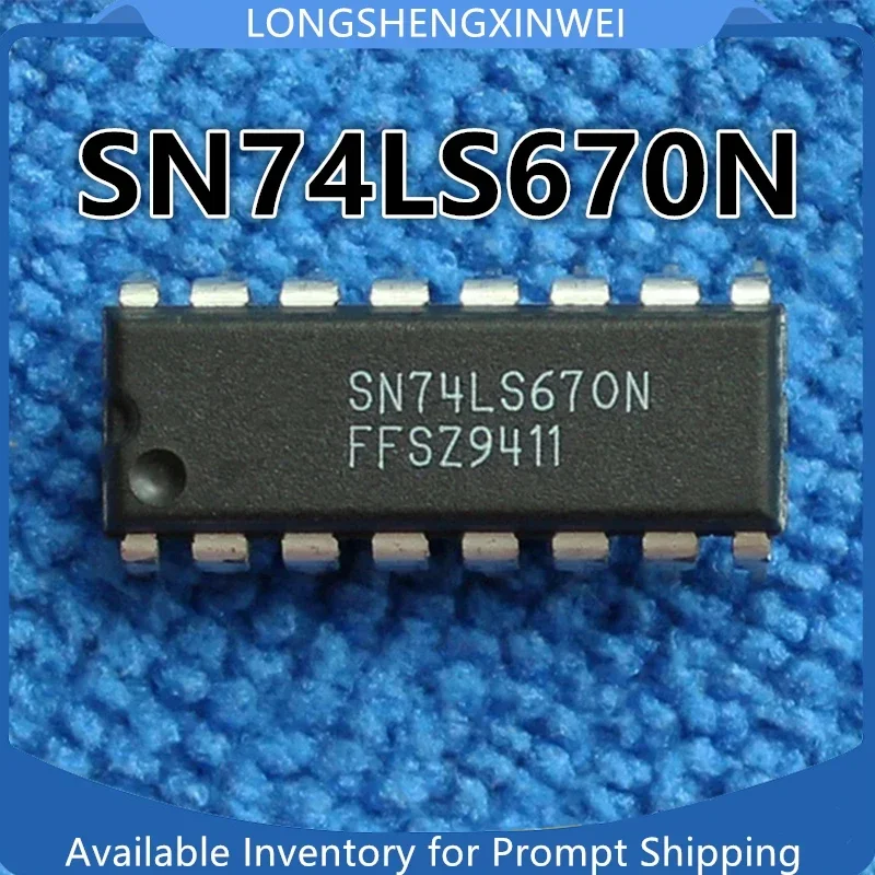 1PCS New Original SN74LS670N 74LS670 Direct Interpolate DIP-16 Register Tristate Output
