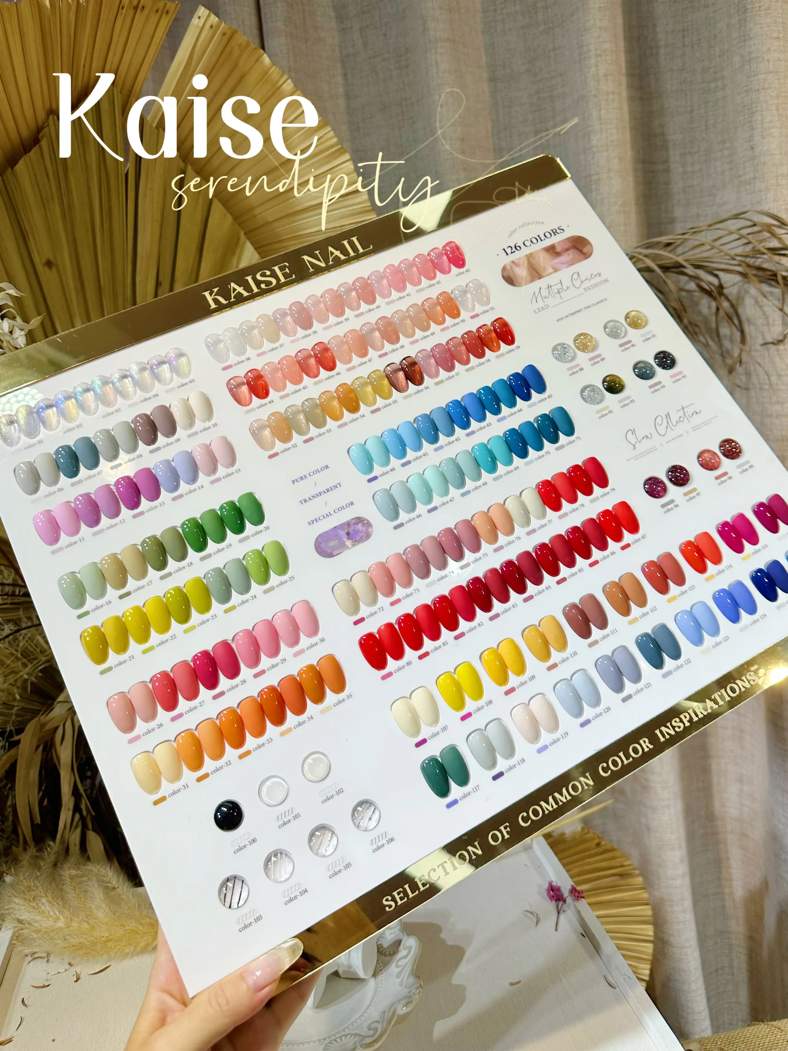 KAISE Mismatched 126 Colors Multicolor Nail gel set Fashion Nail salon New model 2024 Nail art kit hot item Non-toxic Uv gel