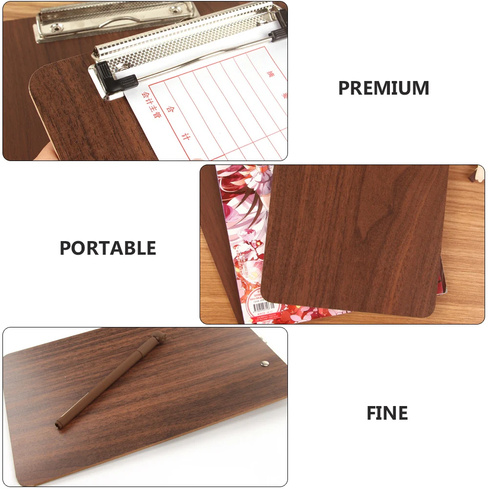 

2pcs Restaurant Menu Folder Hanging Board Silver Kitchen Clamp Nurse, Premium Material Solid Metal Clip Home Dining Room