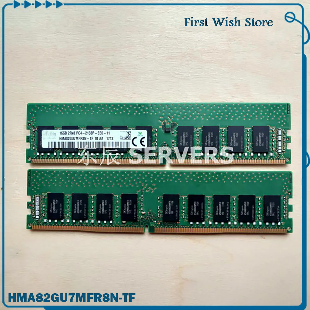 1 Pcs For SK 16G 2RX8 PC4 2133 ECC DDR4 Server Memory HMA82GU7MFR8N-TF