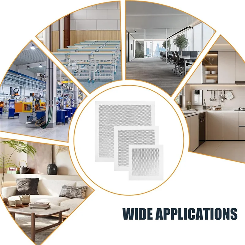 T98C-8Pack Drywall Repair Kit With Sandpapers& Scraper, 6/8/12/12 Inch Dry Wall Patch Kits For Large Holes