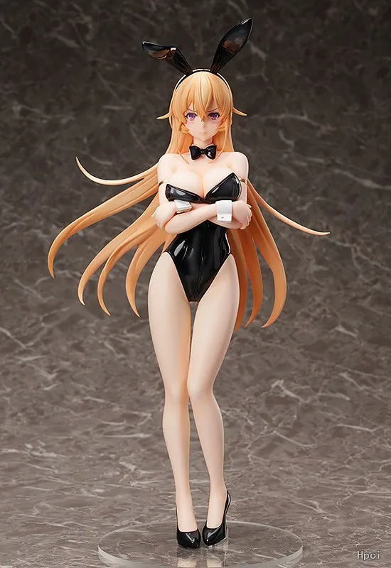 Food Wars!Shokugeki no Soma Nakiri erina Bare Legs Bunny Girl 1/4 PVC Action Figure Anime Figure Model Toys Collection Doll Gift