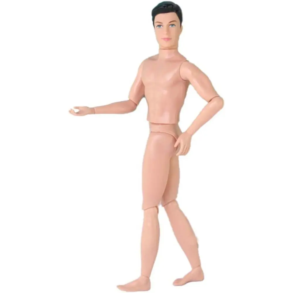 Moveable Jointed Ken Doll Body Prince Male Multi-Joint Male Nude Body Boyfriend Rotatable Move Doll Toys 1/6 Doll