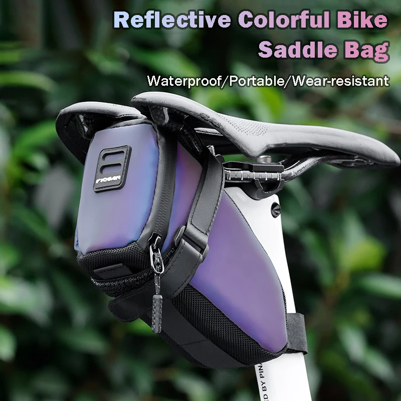 

Водонепроницаемая светоотражающая дорожная седельная сумка для велосипеда, портативная задняя сумка MTB, сверхлегкая сумка для хранения велосипеда, аксессуары для велосипеда