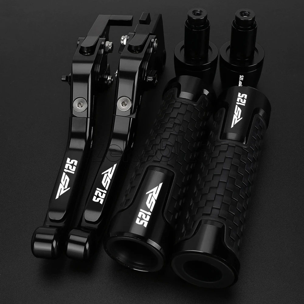 Motorcycle Accessories Adjustable Brake Clutch Levers Handlebar Grips Aluminum FOR APRILIA RS125 RS 125 2006 2007 2008 2009 2010