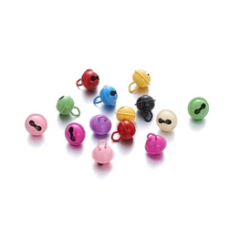 20PCS 14mm Colorful Christmas Bells Beads Jingle Bells Party Christmas Tree Decoration Pendants DIY Crafts Handmade Accessories