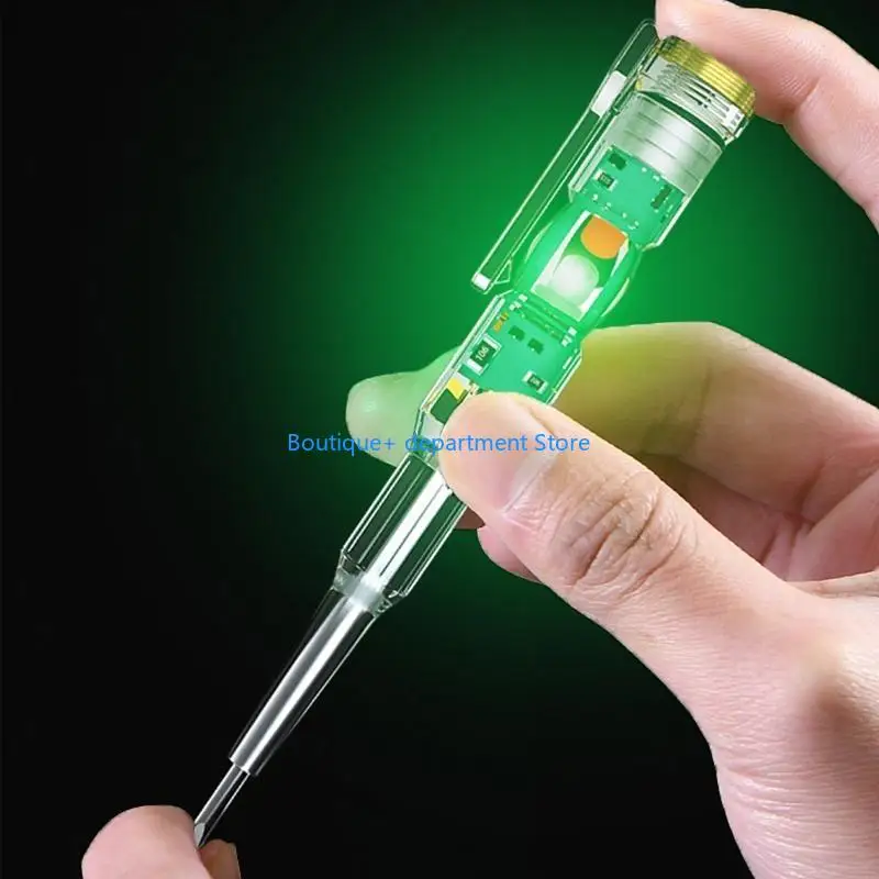 E1PD Transparent Tester Pen with Dual Colors LED Light Induction Test