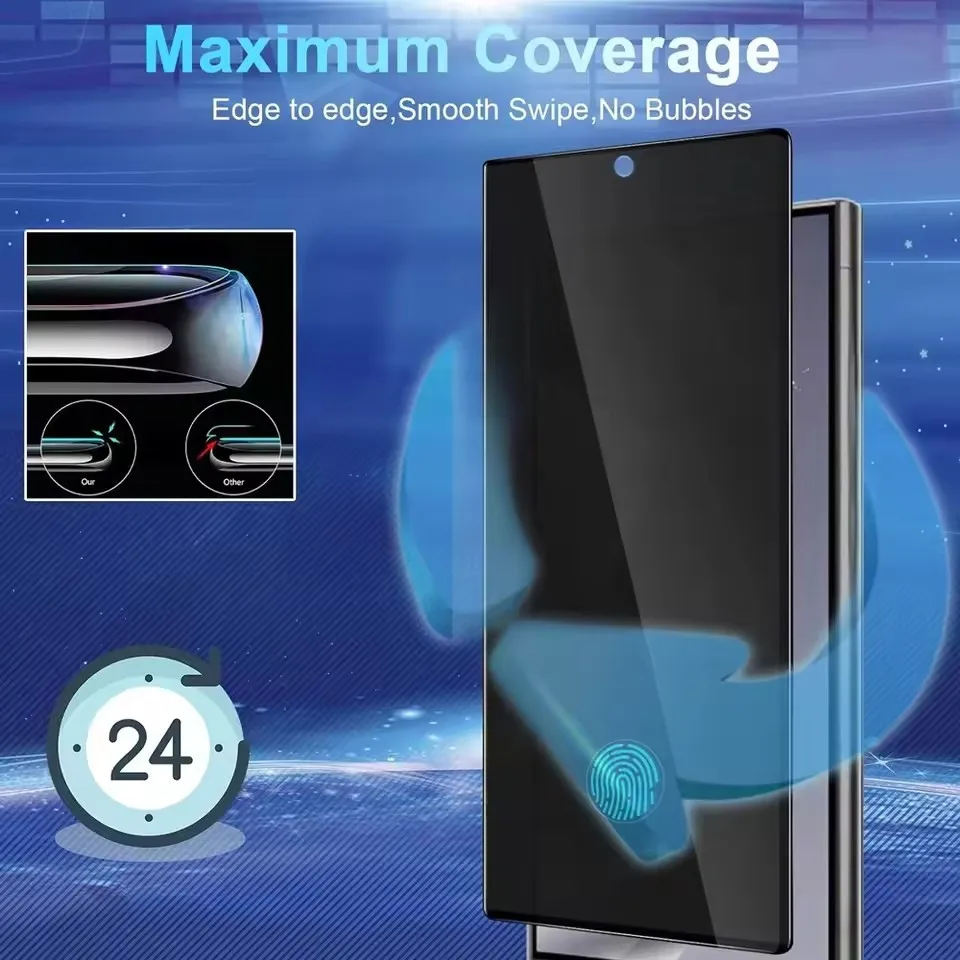 Privacy Screen Protector For Xiaomi 15 Ultra 15Ultra 5G  Full Cover Anti-Spy Glass