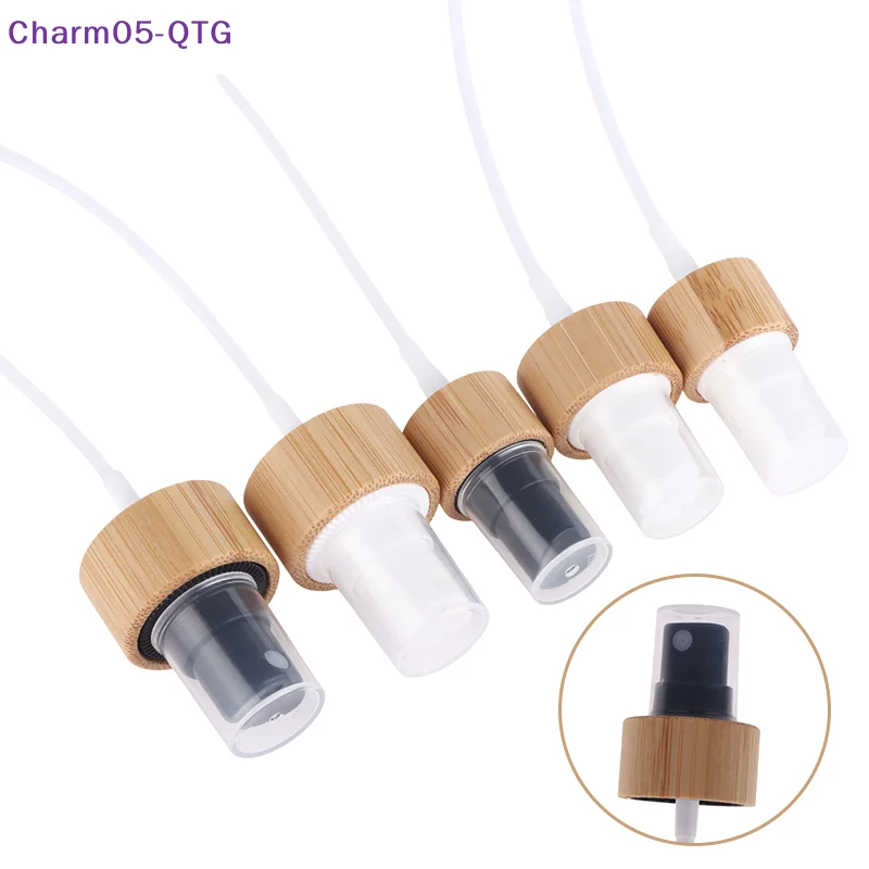 

HOT! 1pc 18-410 20-410 24-410 Bamboo Plastic Skincare Packaging Bottle Pump Lids Eco Friendly Wooden Cover Lotion Caps Spray Top