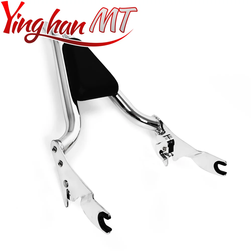 Motorcycle Black Detachable Passenger Backrest Sissy Bar Fit For Harley Touring Road King Street Glide Road Glide 2009-2023