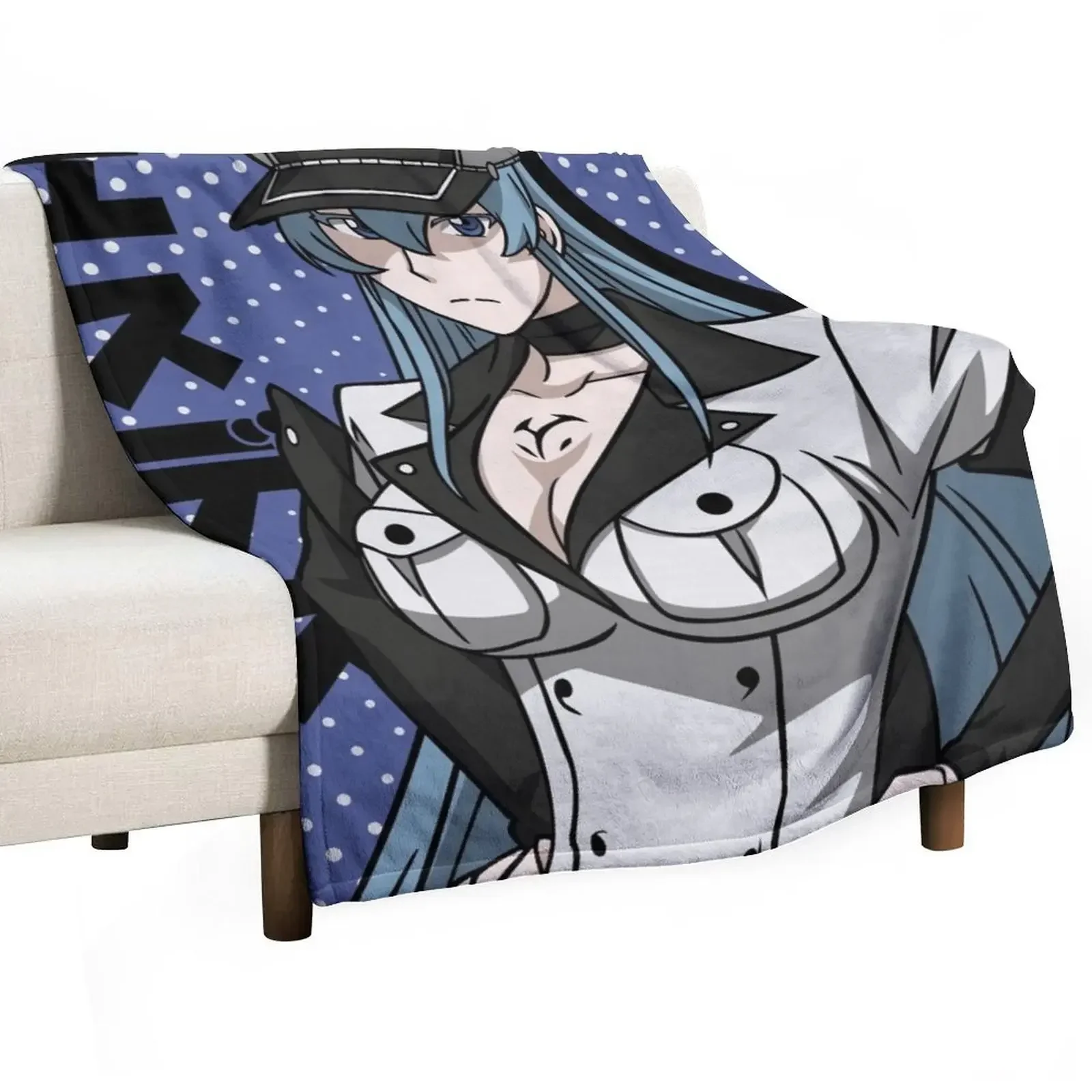 Esdeath Throw Blanket Single Shaggy Vintage decorative Blankets