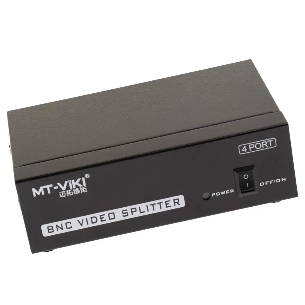1In 4Out BNC Video Splitter Box Distributor Adapter for Video Monitor System