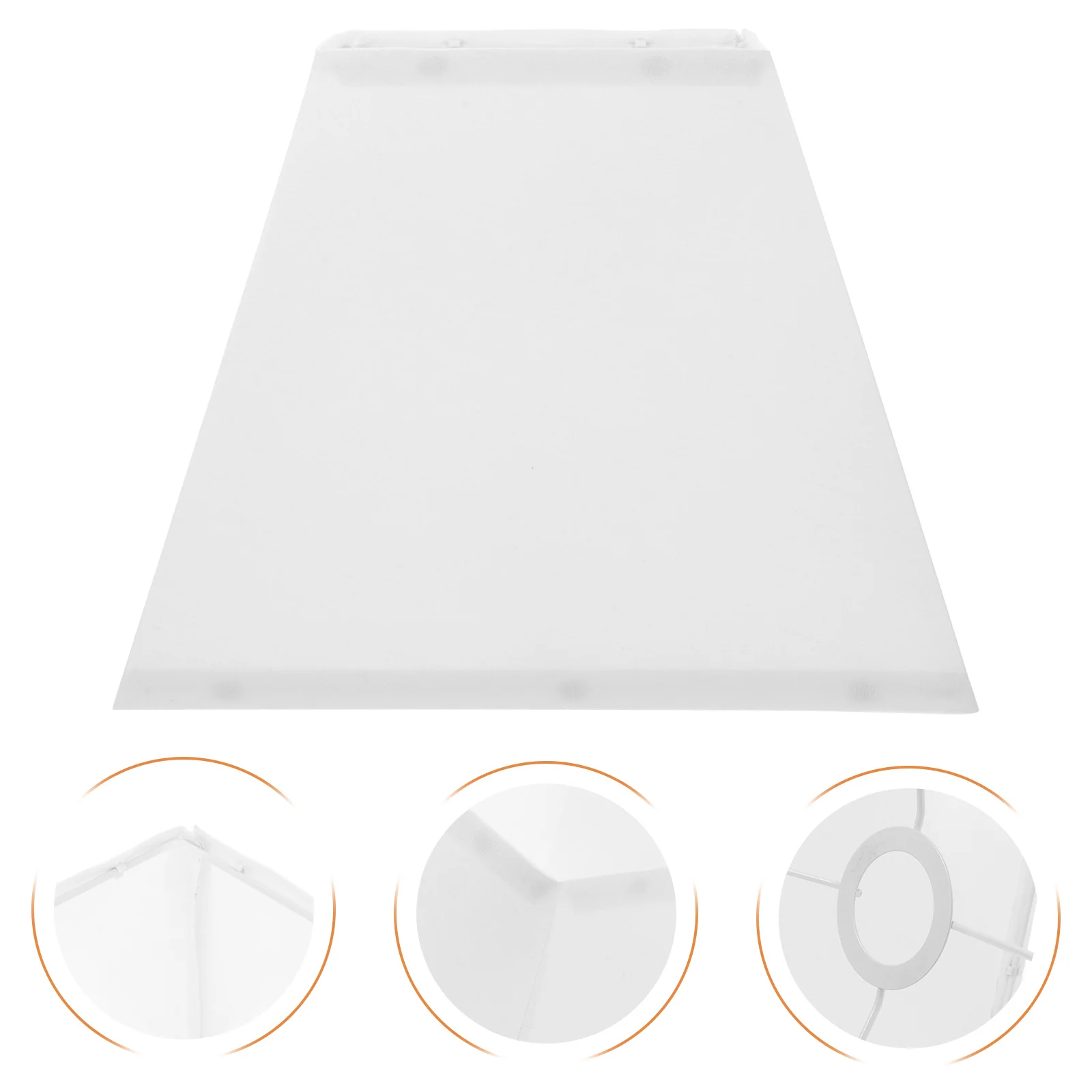 

10-дюймовый квадратный тканевый абажур для стола, напольный торшер, сменный светильник, белые, очень большие абажуры