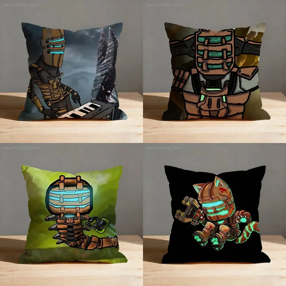 D-Dead S-Space I-Isaac C-Clarke Throw Pillow Case For 45x45cm 55x55cm 30x30cm Square Car Pillowcase Home Bedchamber Decor Gift