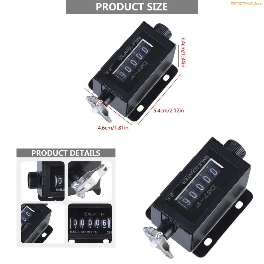 K1AE Digit 0-99999 Mechanical Resettable Lap Counter Counter for Press Printing