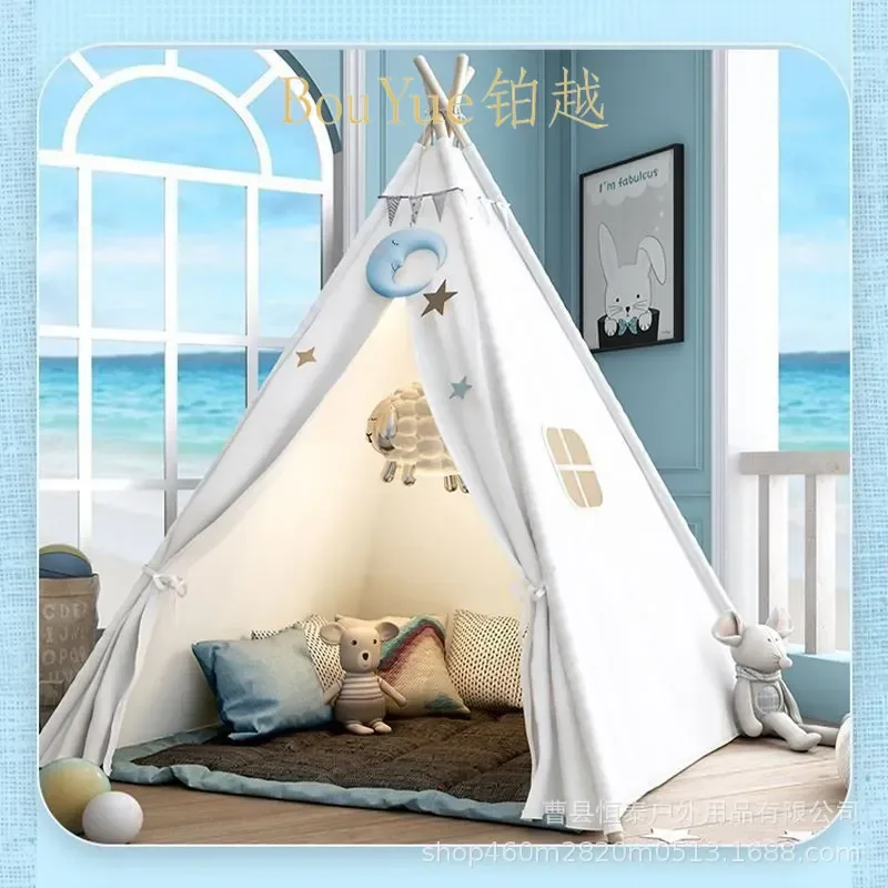 Kids Bed Tent Indoor Playhouse Castle Secret Base for Boys Girls Children Sleeping House Bedroom Decor Toy Gift