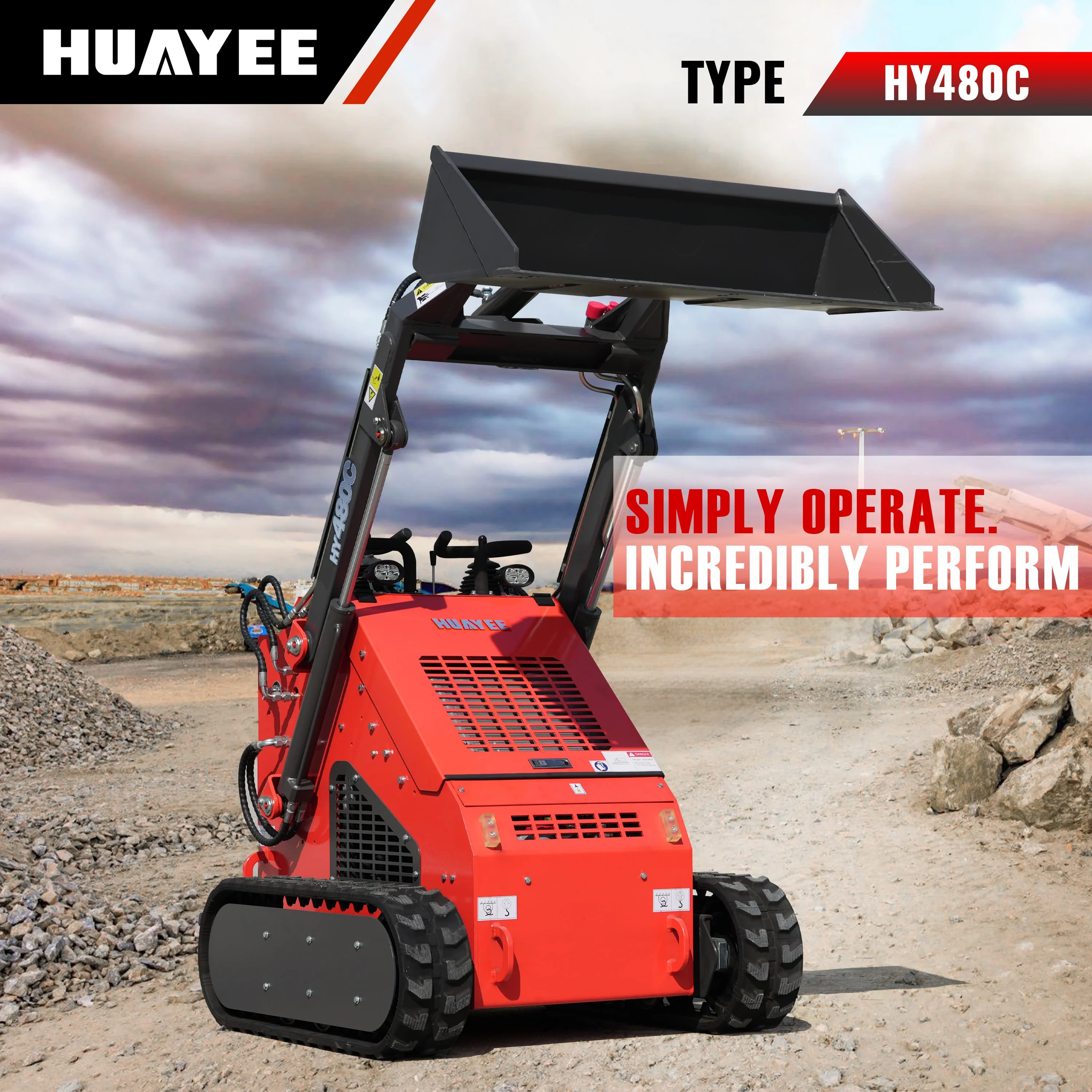 Customizable Tracked Skid Steer Loader for Construction Multifunctional Local Warehousing Door-to-Door Delivery