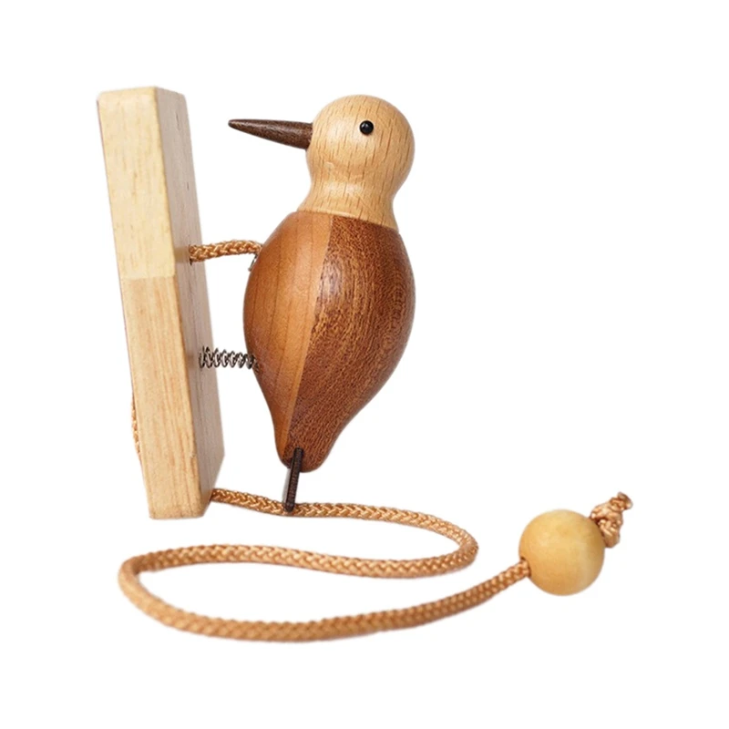 Retro Wooden Woodpecker Knocker-Unique Housewarming Gift, Elaborately Made By Craftsmen, Home Decoration.