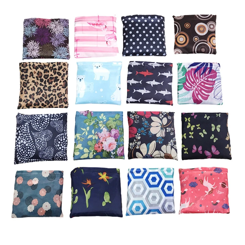 Modischer Druck, faltbar, umweltfreundlich, Einkaufstasche, faltbar, Handtaschen, praktisch, großes Fassungsvermögen für Reisen, Einkaufstasche – Detail 6