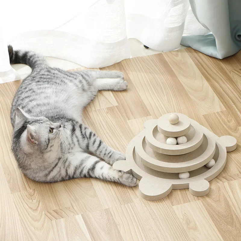 Pet cat toy turntable turtle cat claw ball rolling ball cat claw board dual-purpose