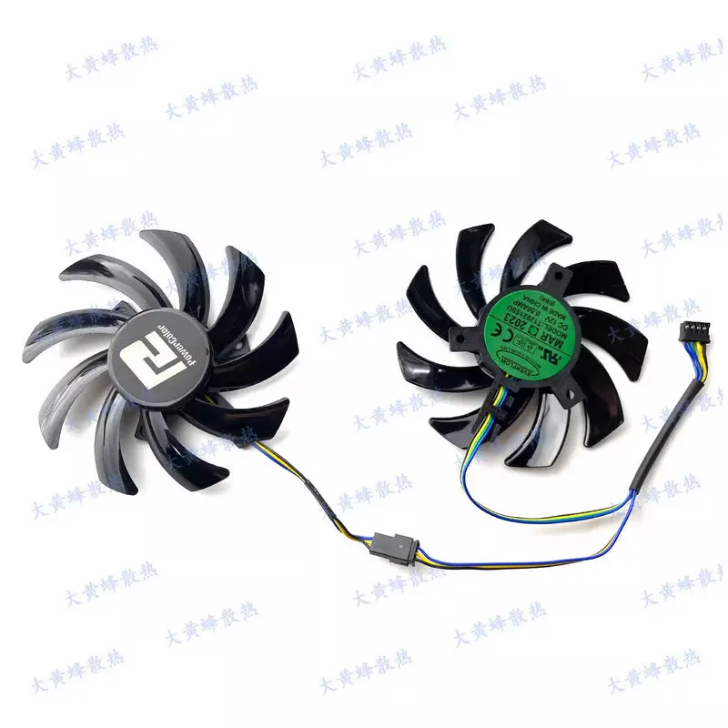 New Cooling Fan for POWERCOLOR RX5500XT RX5600XT RX5700XT RX6600XT RX6700XT GraphicS Card view 3