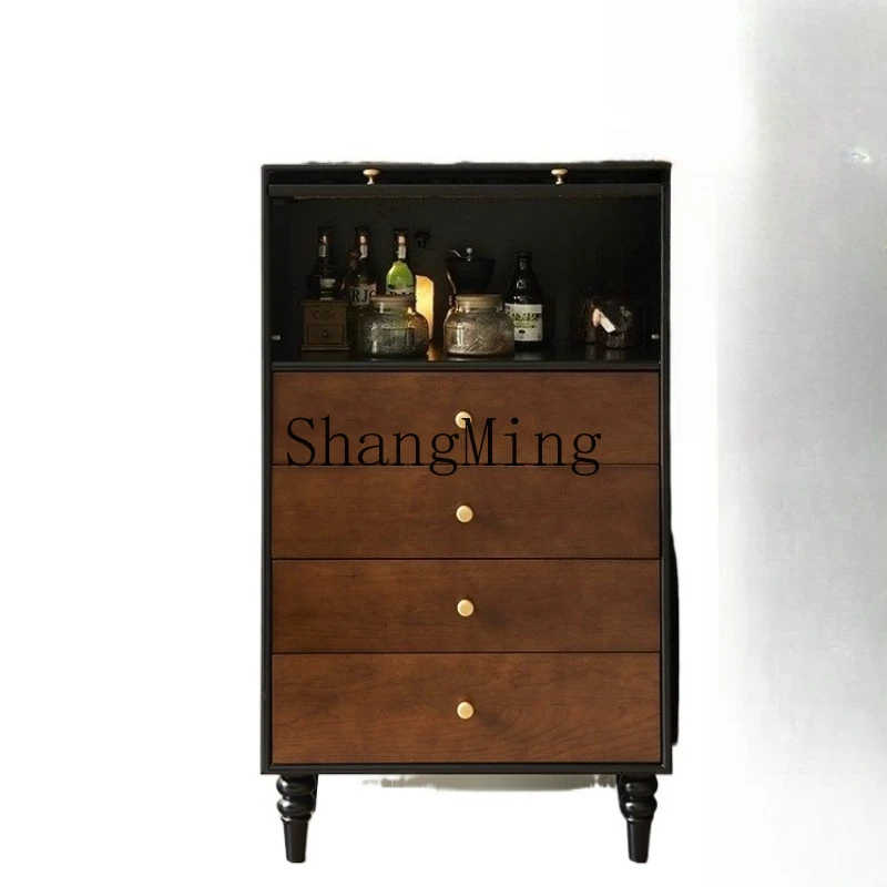 

ZYY retro solid wood chest medium and antique storage cabinet small apartment household