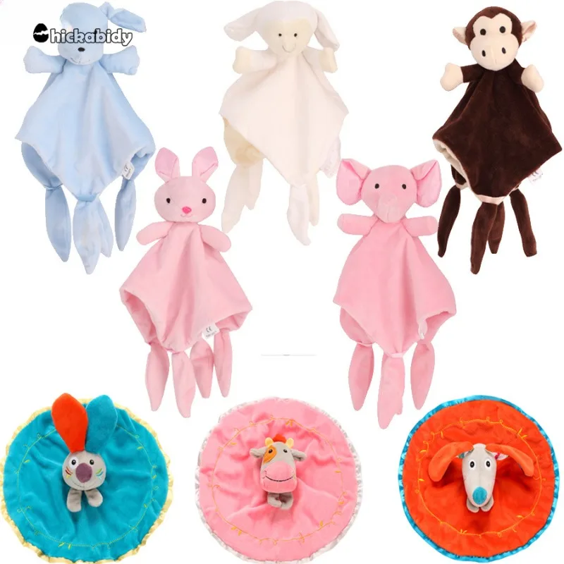 Baby Animals Plush ToySoft Towel NewbornSnuggle Comforter SootheCalm Sleeping BlanketsInfant Swaddle Towel BebeBedding Kids