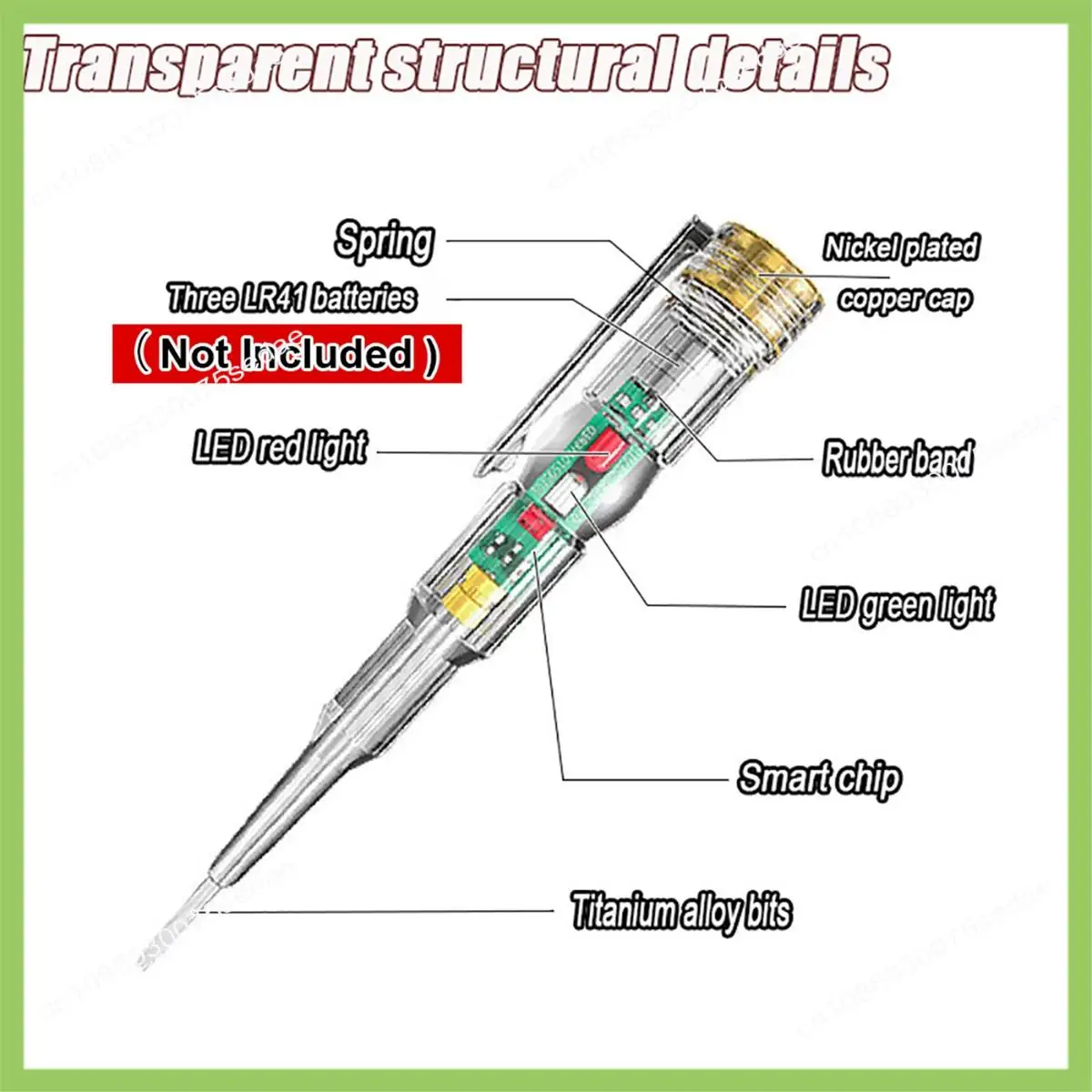 Y19A 4PC インテリジェント誘導電力電圧検出器ペン 24-250V 回路テスター電気ドライバーインジケーター電気技師