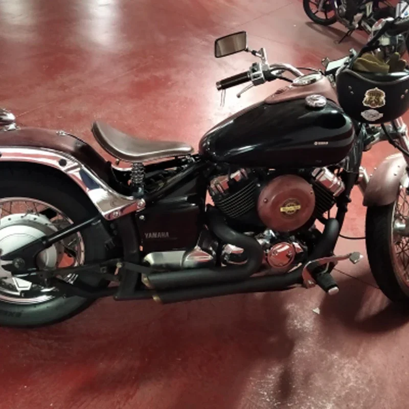 مناسبة لهوندا الحديد الحصان 400 تعديل العادم الحديد الحصان 600 الرجعية مكافحة هارلي VH ماسورة العادم صوت حدوة الحصان النقي