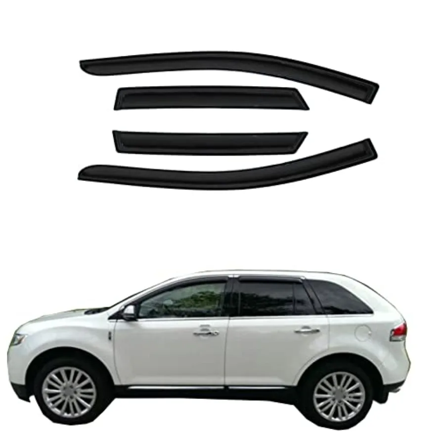 

Out Channel Wind Deflector Compatible with 2007-2014 Ford Edge/Lincoln MKX Smoke Sun/Rain Guard Window Visors 94141