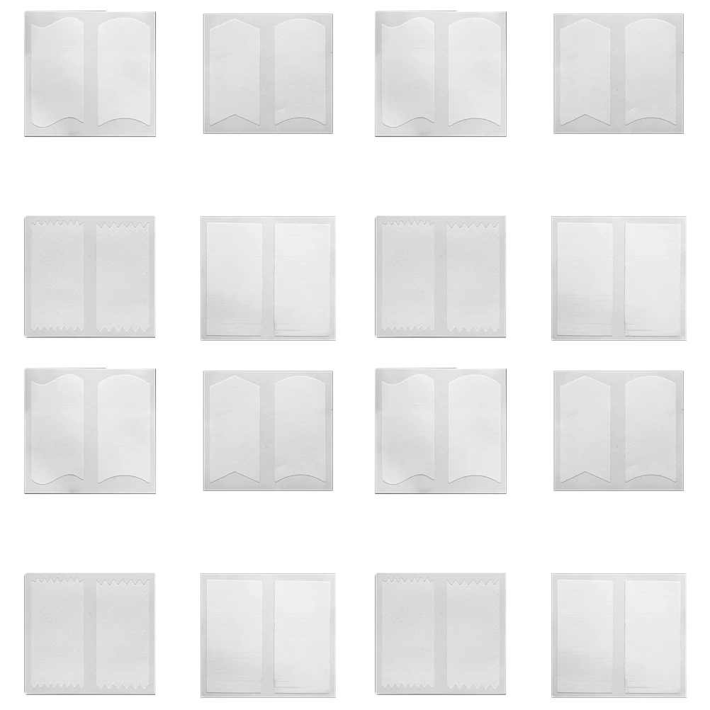 

2 Box of 48PCS French Type Nail Sticker Creative Manicure Decals Smile Nail Art Sticker Manicure Art Supplies for Women (White)
