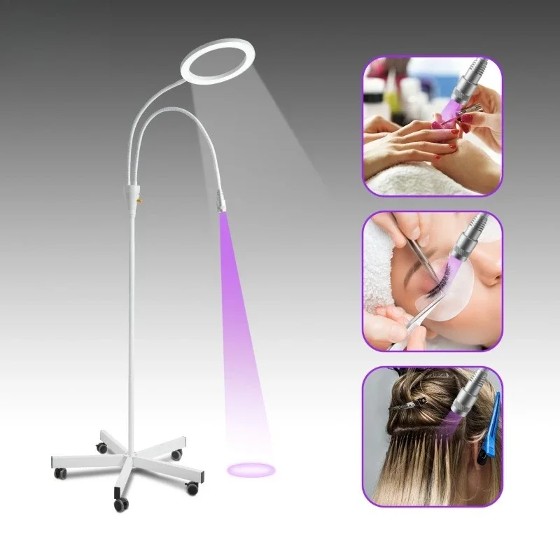 Nail art and eyelash embroidery curing UV eyelash light, dual control brightness adjustment UV eyelash light