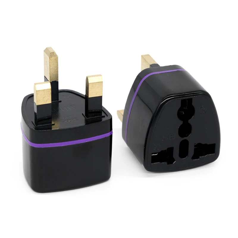 Universal EU US AU To UK Plug Travel Wall AC Power Charger Outlet Adapter Converter Socket England Singapore Malaysia Dubai HK