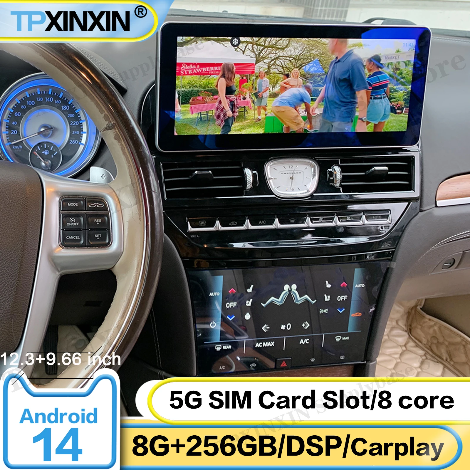 

Автомагнитола Qualcomm для Chrysler 300C 2011-2015 на Android 14: Мультимедийный смарт-экран, HD-радио, GPS-навигация, головное устройство