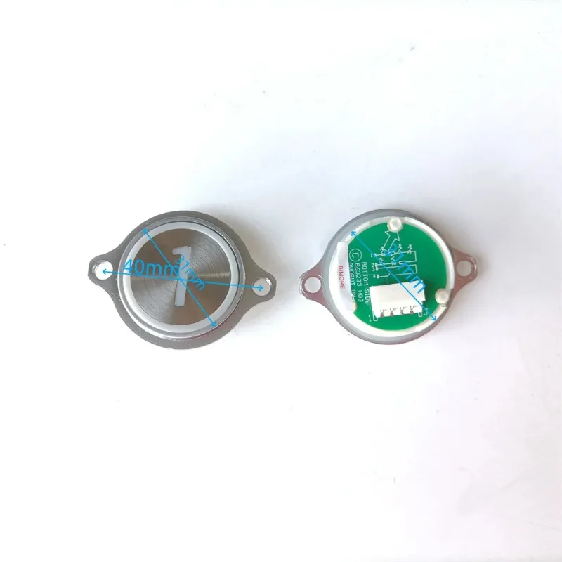 Elevator Round Push Button KM863233H03 863233 H03 White Light Without Braille 1~10 UP DOWN Use for Kone Lift Spare Parts