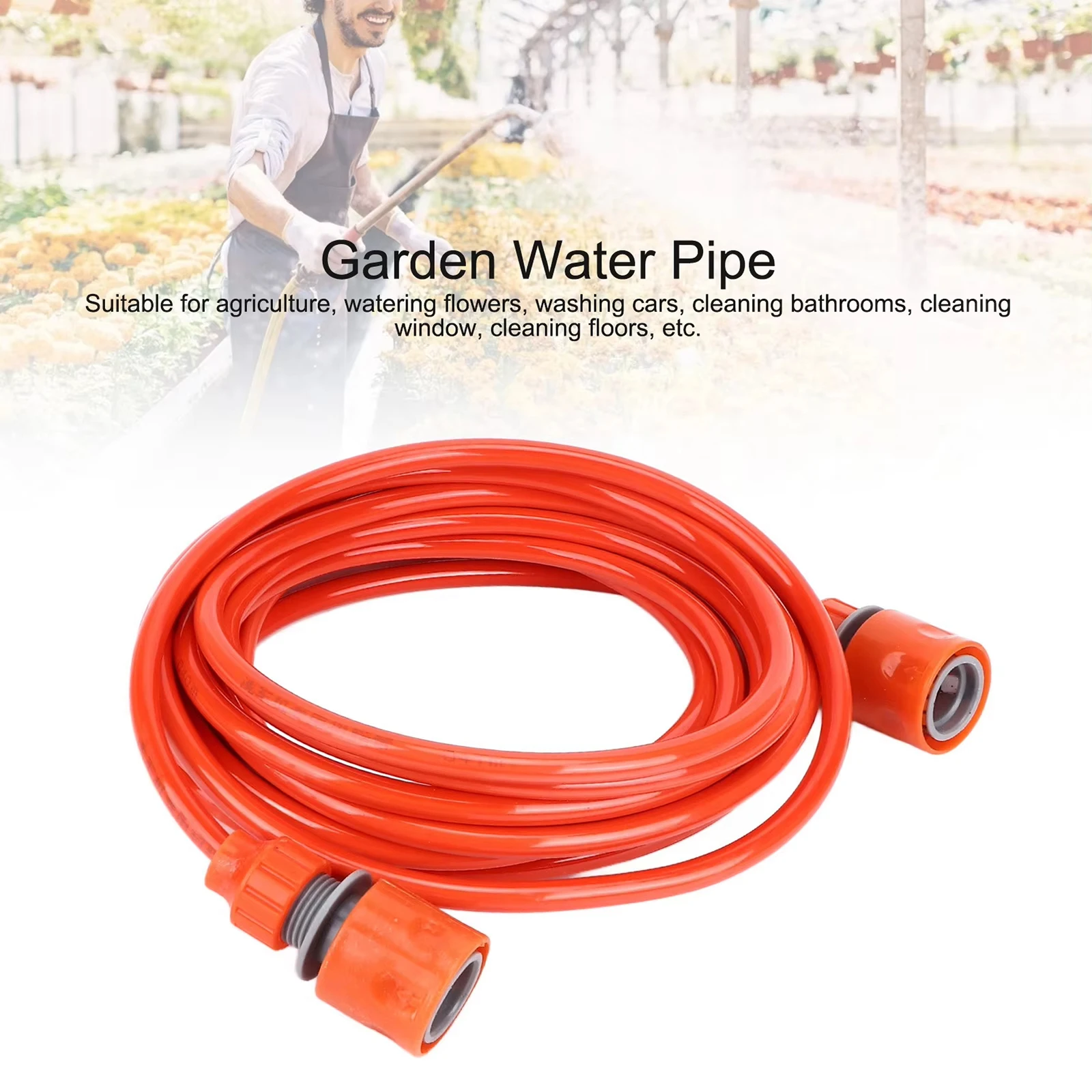 Short Hose Garden Hose 5 Meter High Pressure Soft Flexible Explosion Proof Antifreeze Wear Resistant Garden Plastic Water Pip