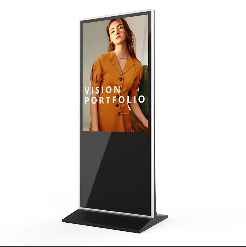 Floor Standing Advertising Player 32 43 49 55 65 Inch Digital Signage And Displays Vertical Touch Kiosk Screen