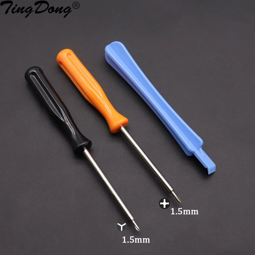 1 Set 3 in 1 1.5mm Cross Screwdrivers Tool Kits for NS Switch/Switch Lite/Switch OLED Joy-Con Gamepad Controller Shell