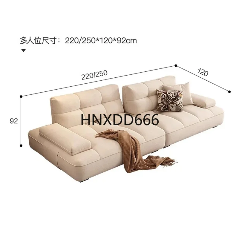 

Modular Living Room Sectional Sofa with Giant Puff Cushions for Home Furniture