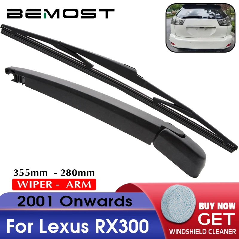 BEMOST Auto Car Rear Windscreen Windshield Wiper Arm Blade Natural Rubber For Lexus RX300 355MM Hatchback Year From 2001 To 2018