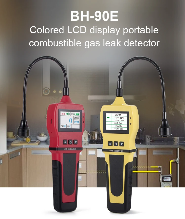 BH-90EX Combustible Gas Analyzer – 0-10000ppm Range, 1ppm Resolution, IP65 Waterproof/Dustproof, Ex ib IIB T3 Gb Certified