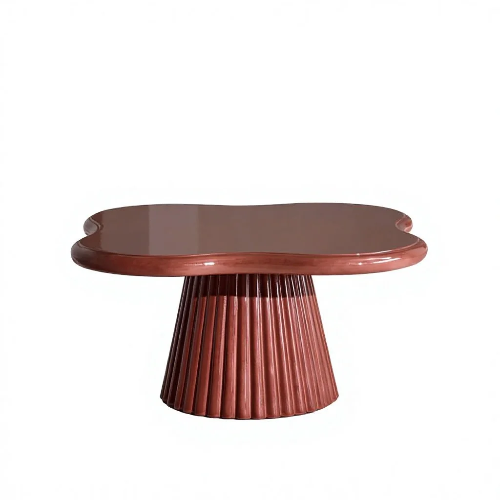&Nordic Modern Design Solid Wood Adjustable Coffee Table for Home Stable Living Room Furniture Hotel Leisure Finish