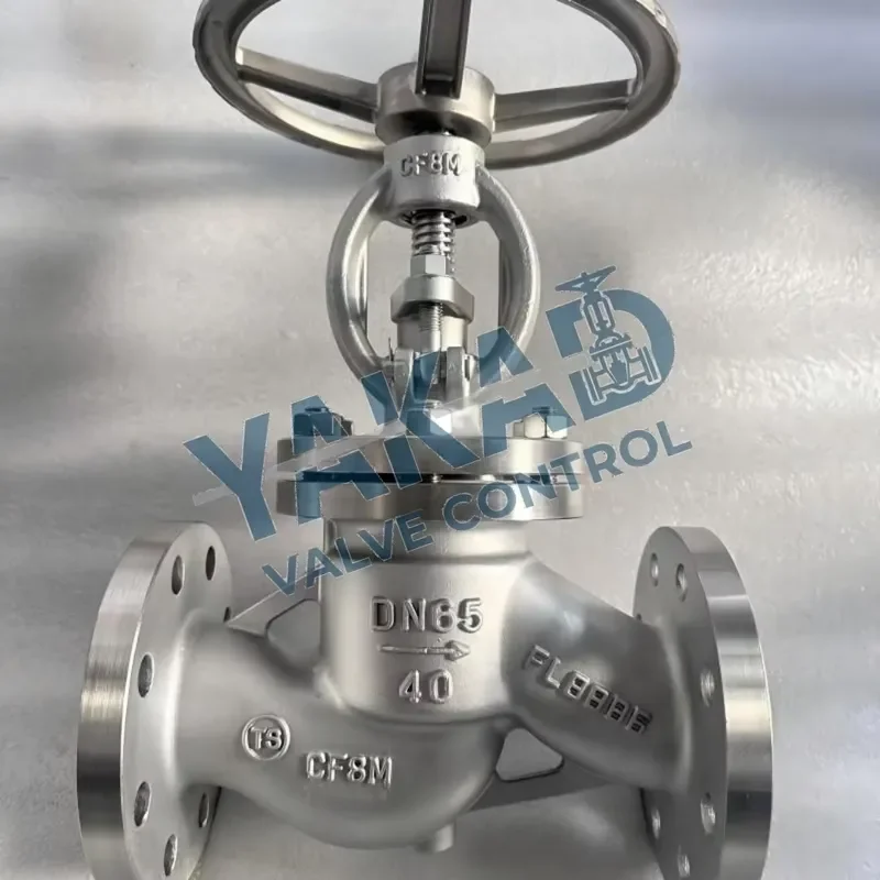 Stainless Steel Globe Valve Bellows Seal 316L/304/CF8M/CF3/17-4PH 1
