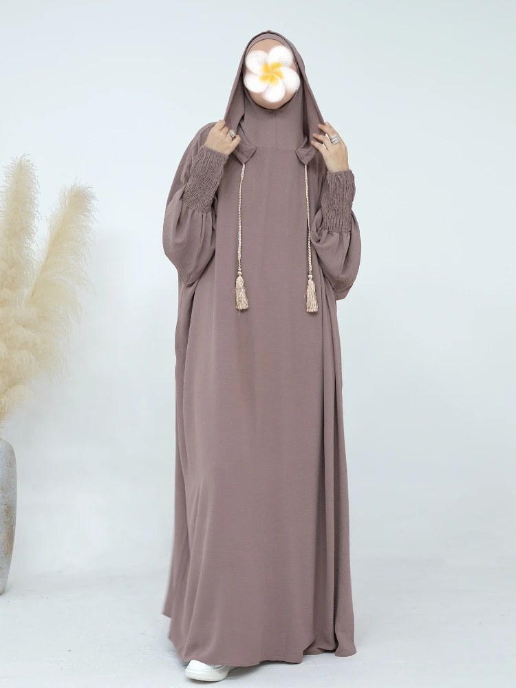 Eid Muslim Kleid für Frauen Eid Abaya Marokko Ramadan Jilbab Mit Kapuze Gebetskleider Vestido Kaftan Islam Dubai Arabische Lange Robe 2024