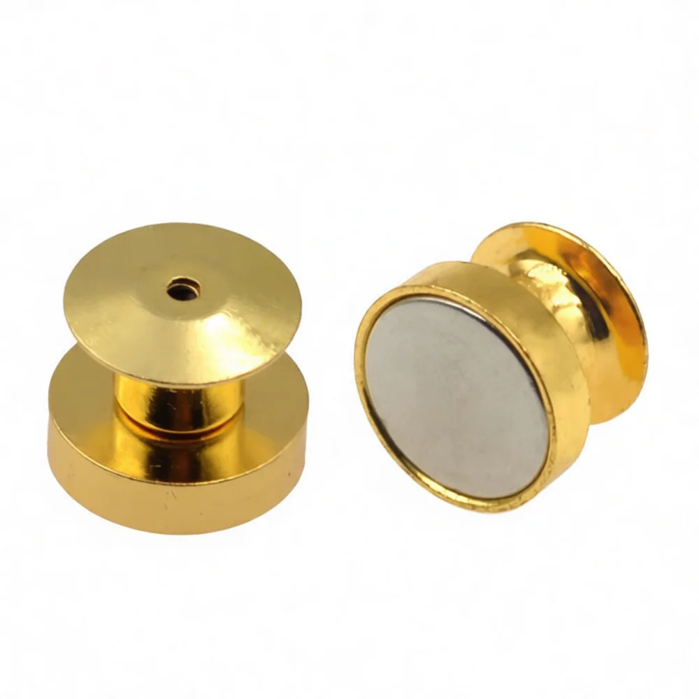 Strong Magnetic Pin Converter For Lapel Badges Professional Metal Buckle For Name Tag Holders Fabric Safe Identification