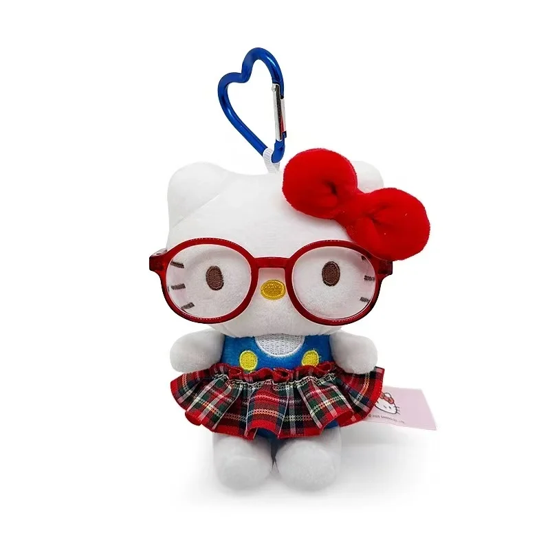 Dernière Hello Kitty classique debout sac à dos porte-clés pendentif Kawaii peluche jouet poupée dessin animé Anime mignon et amusant poupée