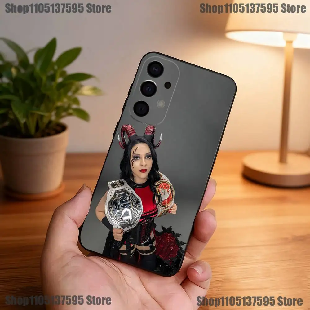 Casing Ponsel S-Stephanie V-Vaquer untuk Samsung S25,S24,S21,S22,S23,S30,Ultra,S20,Plus,Fe,Lite,5G Sampul Hitam