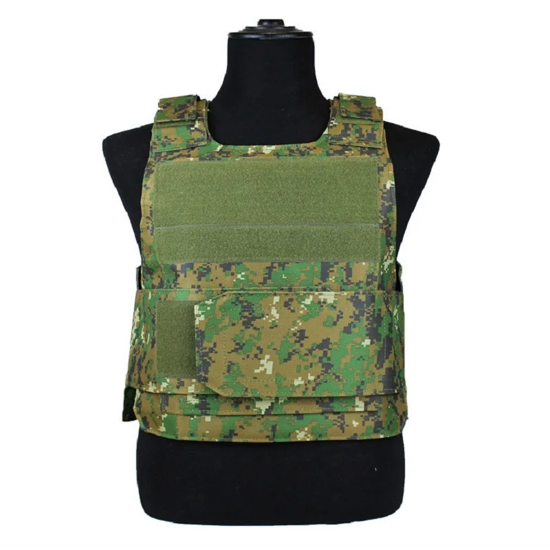 High Quality Tactical Army Vest Down Body Armor Plate Tactical Airsoft Carrier Vest CP Camo Hunting Police Combat Cs Clothes