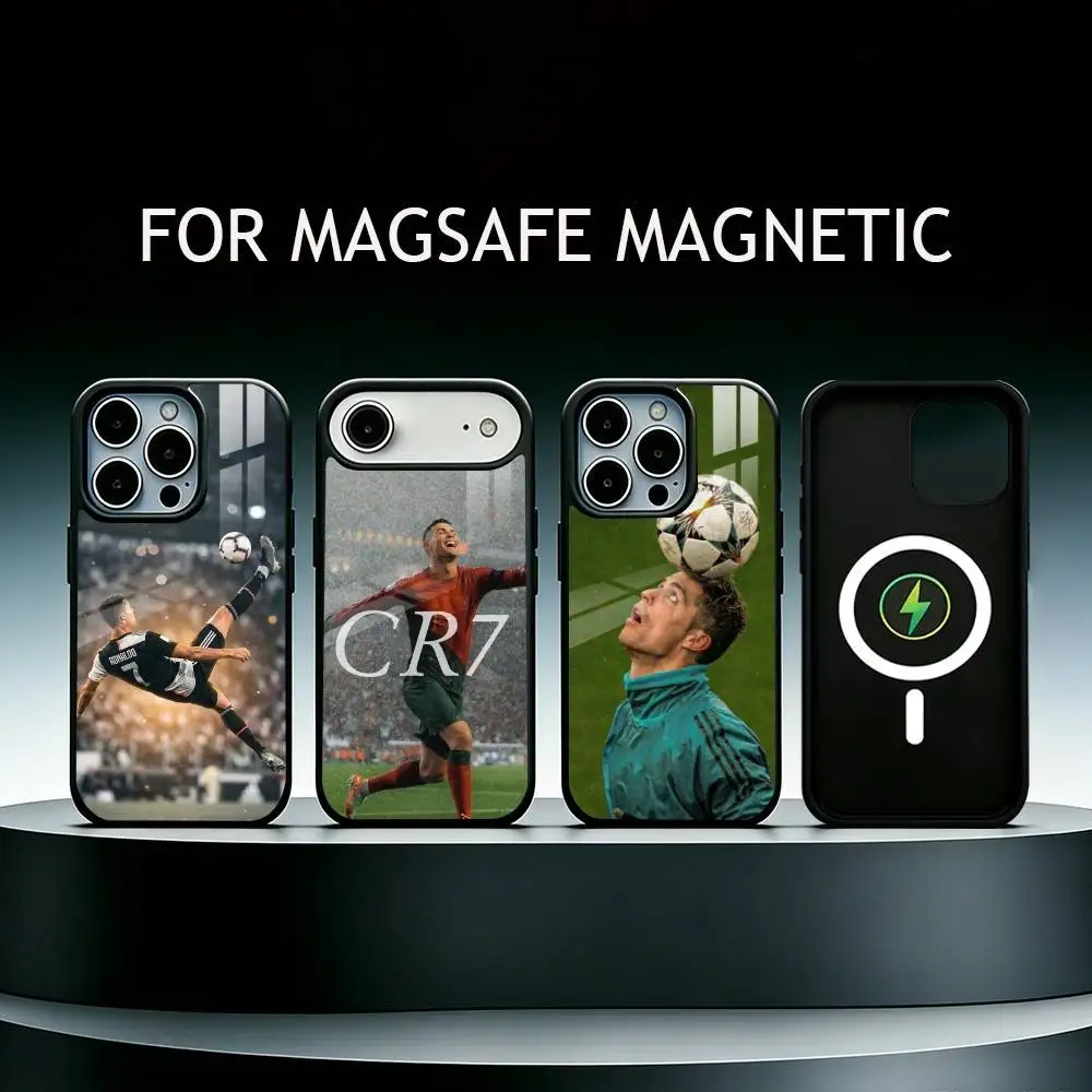 

CR7-Ronaldo Football Phone Case For iPhone17,16,15,14,13,12,11 Plus,Pro Max Magnetic For Magsafe Wireless Charging