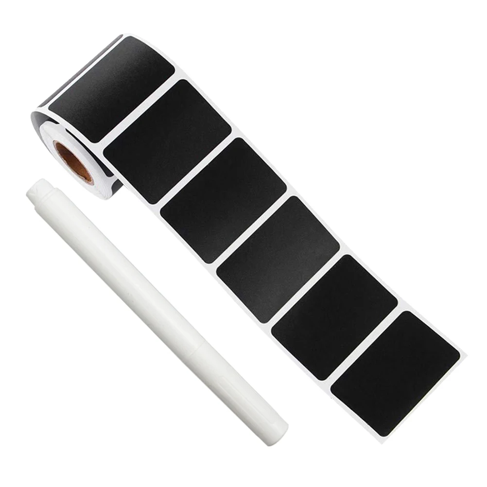 

150 Pcs Vinyl Blackboard Sticker Labels Waterproof Reusable Chalkboard Stickers For Container Pantry Storage Removable